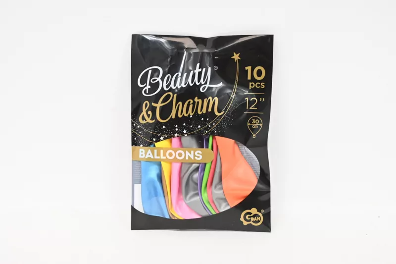 Balony Beauty&Charm metaliki mix 10szt - tantis.pl