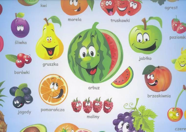 Podkładka na biurko. Poznaję owoce - tantis.pl