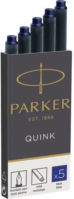 Naboje z atramentem. Quink. Niebieskie - tantis.pl
