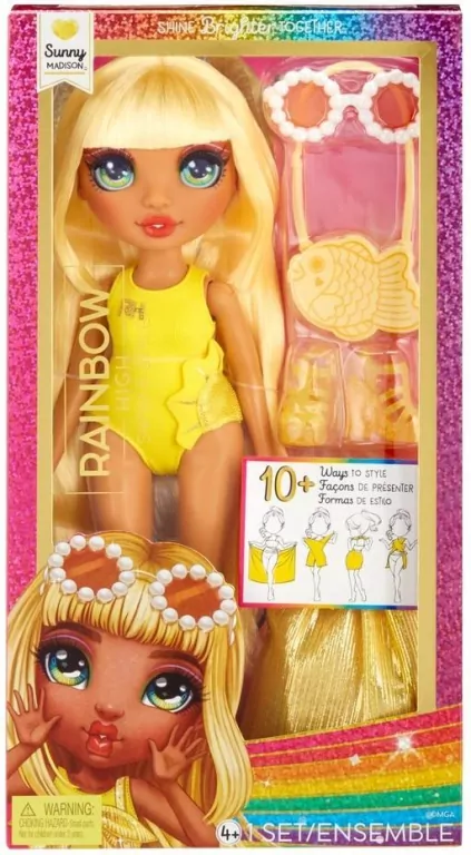 Rainbow High Sunny. Swim&Style Fashion Doll - tantis.pl
