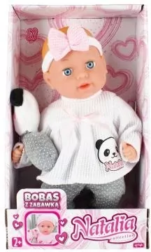 Artyk. Lalka Natalia bobas z zabawką, 33 cm - tantis.pl