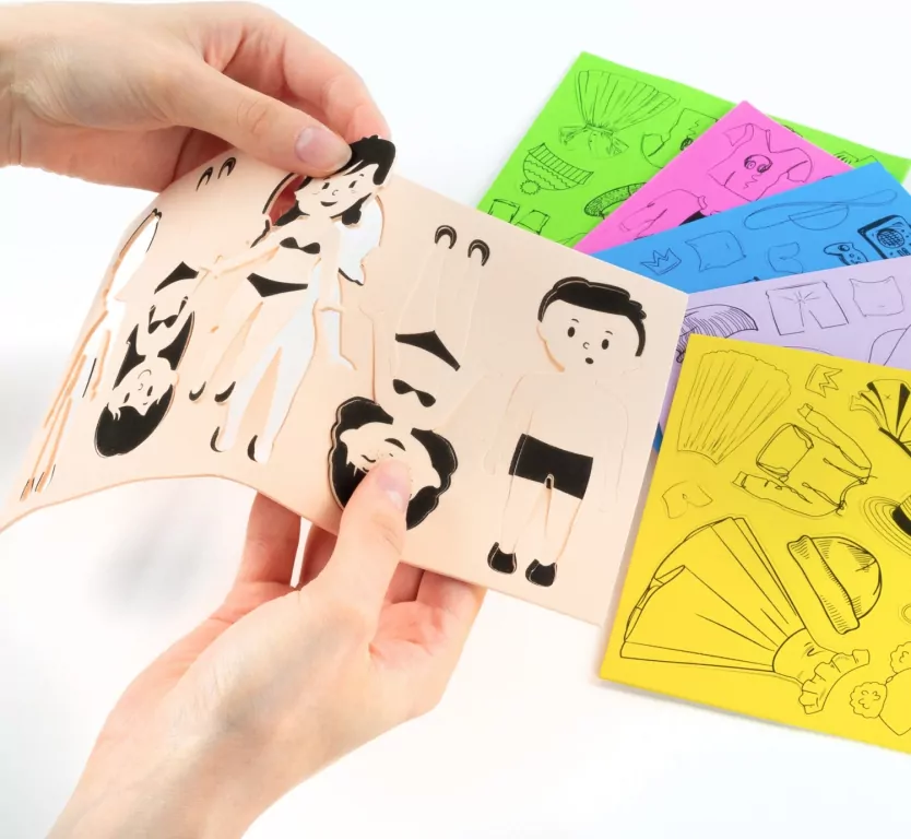 Modowe stylizacje 80 naklejek KIDEA - tantis.pl