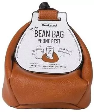 Bookaroo Bean Bag Pufa pod smartfon. Brązowa - tantis.pl