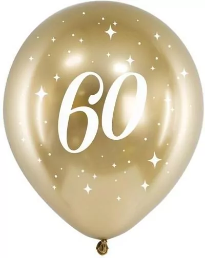 Balony Glossy 60-tka 30cm złote - tantis.pl