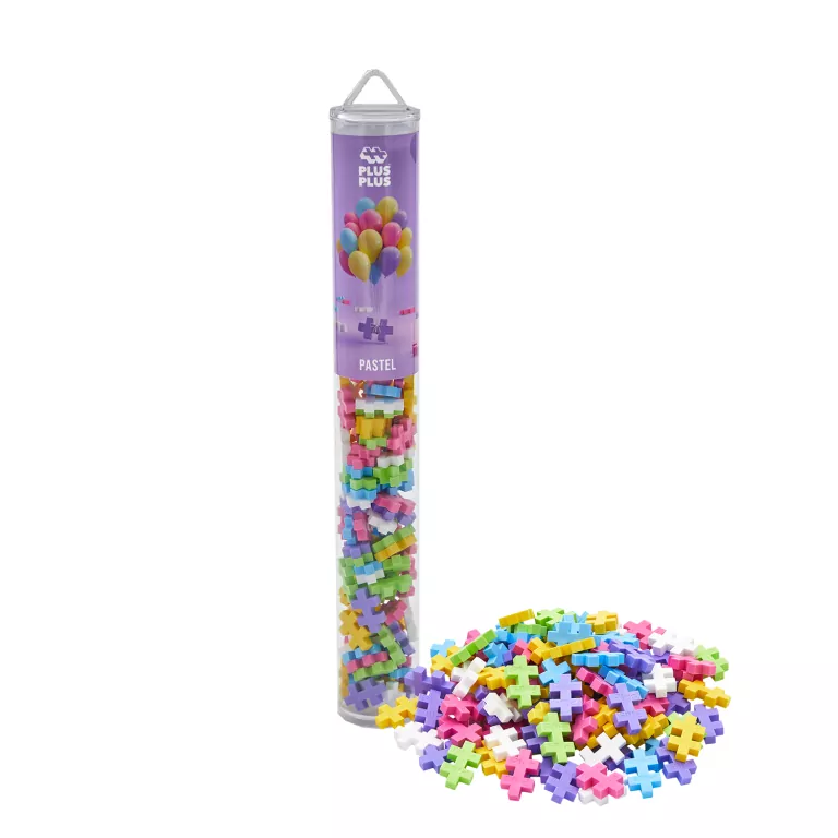 Klocki Plus-Plus. Tuba Pastelowa. 100 elementów - tantis.pl