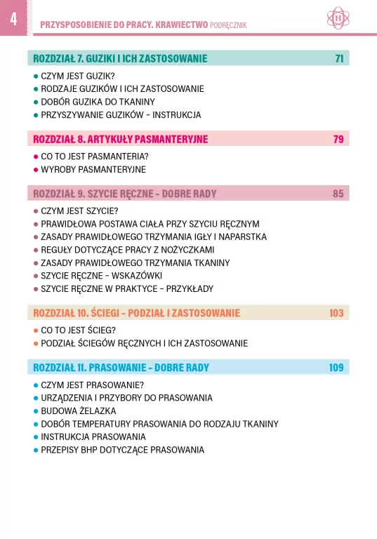 Przysposobienie do pracy. Krawiectwo. Podręcznik. - tantis.pl