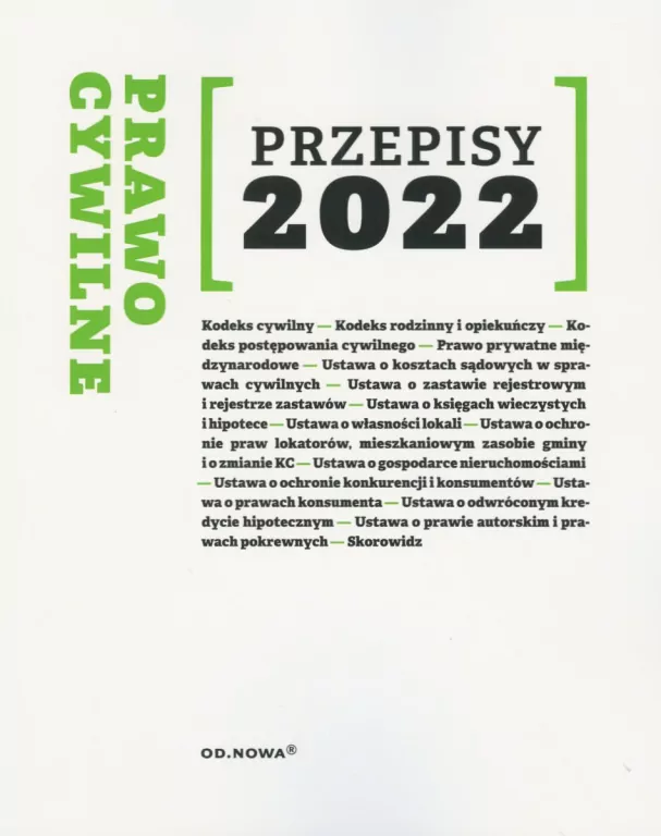Przepisy 2022. Prawo cywilne - tantis.pl