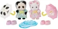 Sylvanian Families Przedszkole Spacer z parasolkami Baby Trio 5748 - tantis.pl