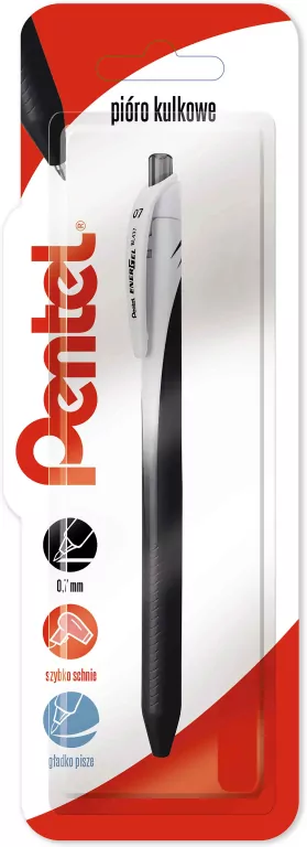 Pióro kulkowe 0,7 mm, EnerGel BL437 czarny 1szt. - tantis.pl