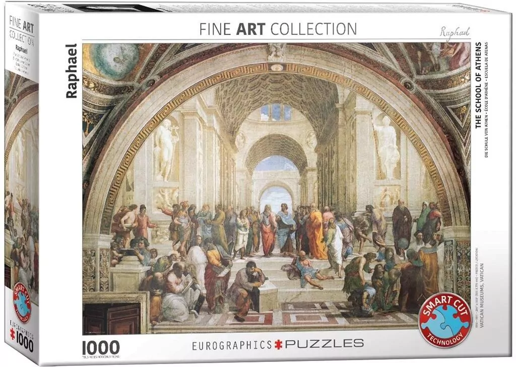 Puzzle 1000 Szkoła ateńska autorstwa Raphaela 6000-4141 - tantis.pl