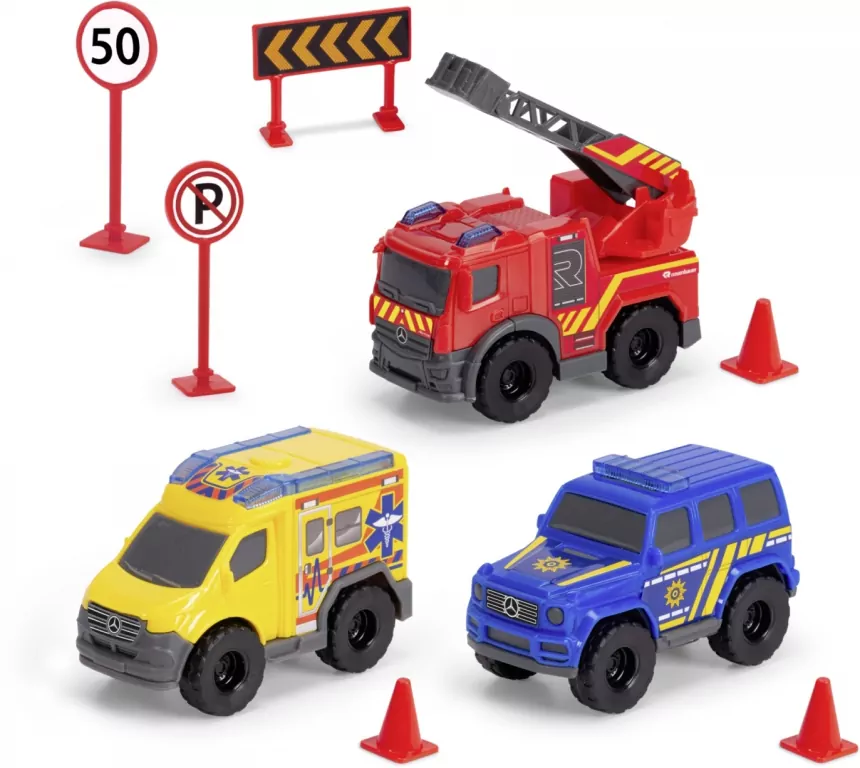 SOS Mini Stacja ratownicza + 3 pojazdy - tantis.pl