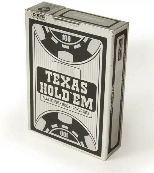 Karty do gry Texas Hold'm Poker czarny CARTAMUNDI - tantis.pl