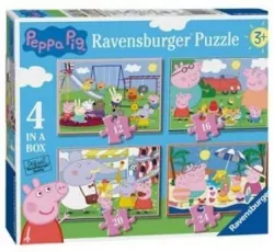 Puzzle 4w1 Świnka Peppa