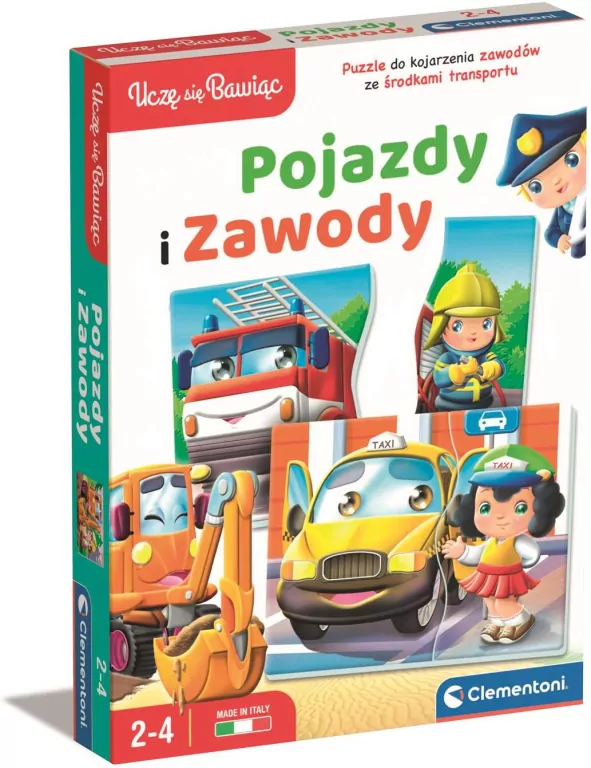 Clementoni. Uczę się bawiąc. Pojazdy i zawody - tantis.pl