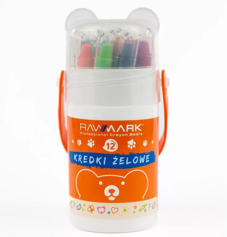 Kredki żelowe misie + pędzel - tantis.pl