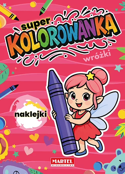 Super kolorowanka Wróżki z naklejkami - tantis.pl