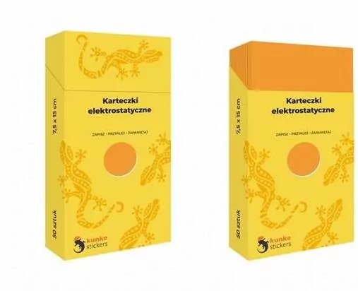 Karteczki elektrostatyczne pomarańczowe - tantis.pl