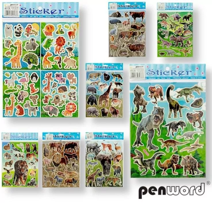 Naklejki. Zwierzęta 20x25mm - tantis.pl