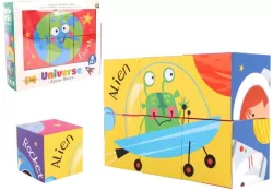 Klocki puzzle dla dzieci 6el MIX