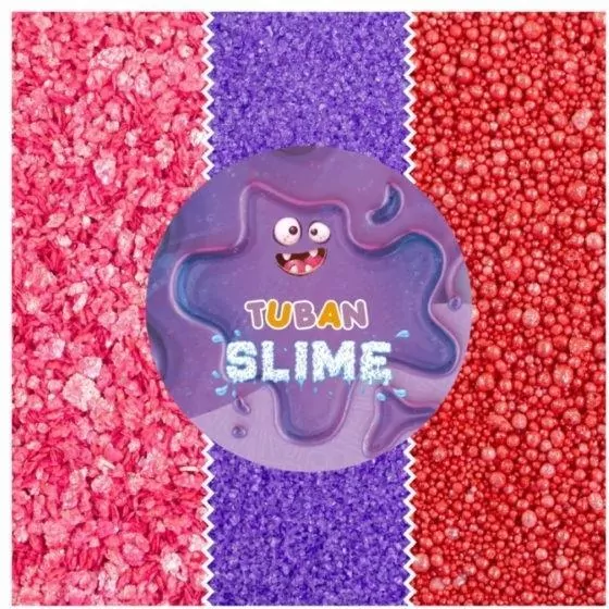 Slime brokat mineralny - 3 kolory 13,5g TUBAN - tantis.pl