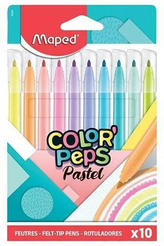 Flamastry Colopeps Pastel 10 kolorów - tantis.pl