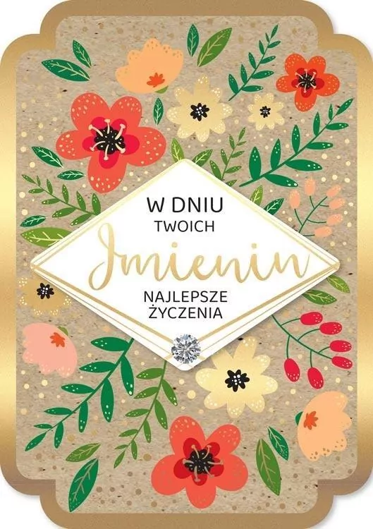 Karnet Imieniny - tantis.pl