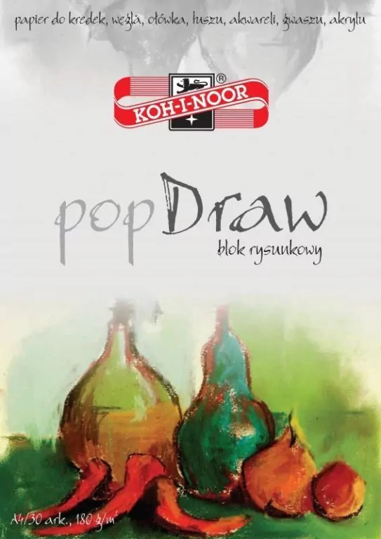 Blok rysunkowy Pop Draw A4/30 arkuszy 180g - tantis.pl