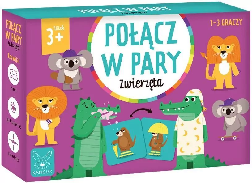 Połącz w pary. Zwierzęta - tantis.pl