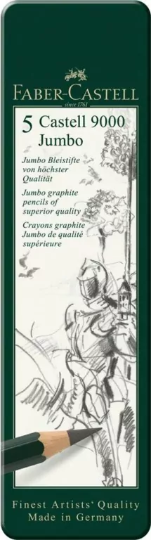 Zestaw ołówków Castell Jumbo 5szt FABER CASTELL - tantis.pl