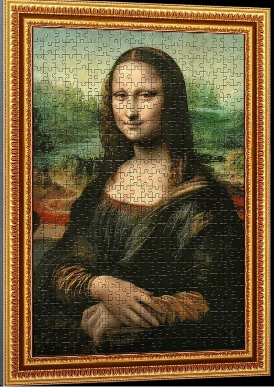 Puzzlorama 500 Mona Lisa, Leonardo da Vinci TREFL - tantis.pl