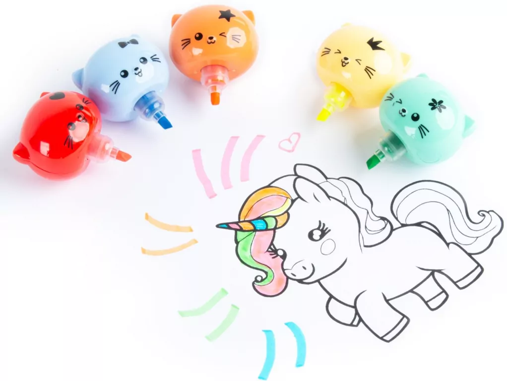 Flamastry kotki wieża KIDEA - tantis.pl