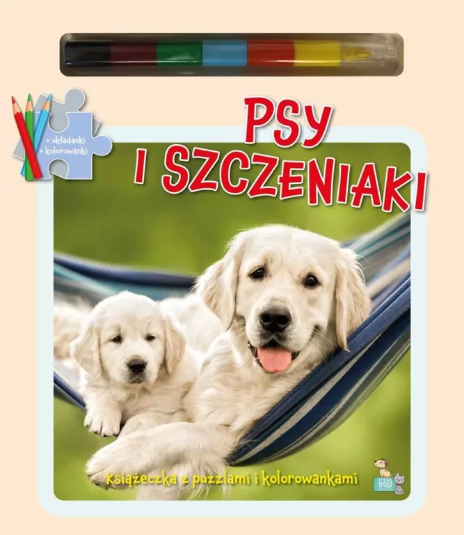 Książeczka z puzzlami Psy i szczeniaki - tantis.pl