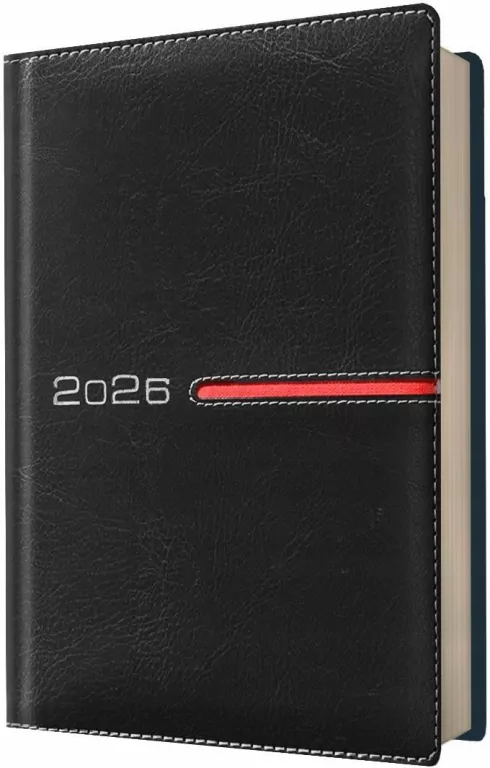 Kalendarz 2026 A4 dzienny VIP czarny - tantis.pl