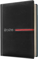 Kalendarz 2026 A4 dzienny VIP czarny