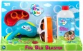 Fru Blu. Pistolet na bańki mydlane Blaster + płyn 500 ml - tantis.pl