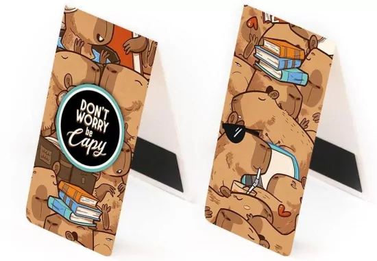 Zakładka magnetyczna. Don`t worry be Capy