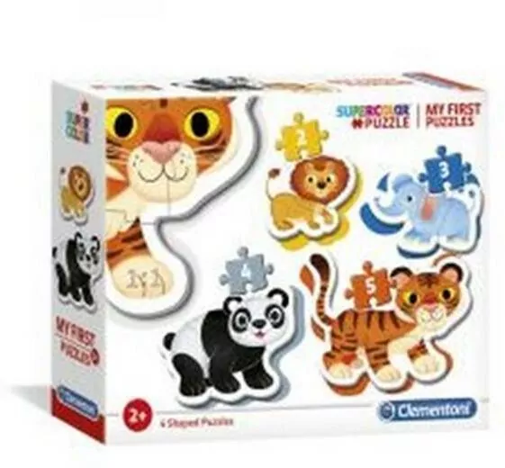 Clementoni. Moje pierwsze puzzle. Wild animals - tantis.pl