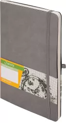 Notes A5 kropki. Impresja szary