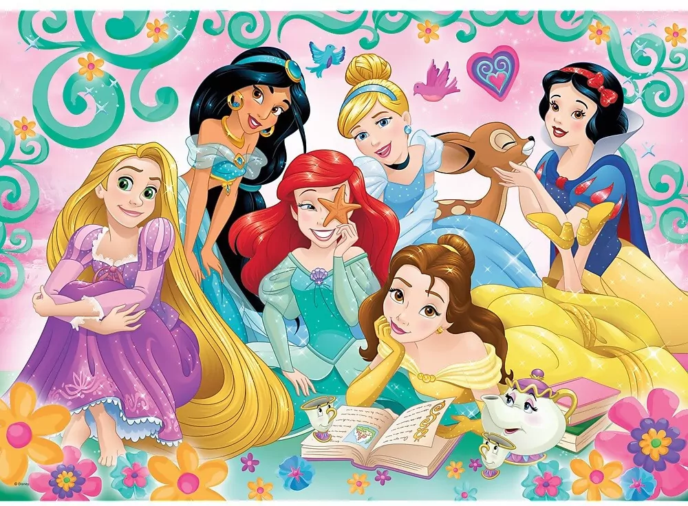 Puzzle 200. Radosny świat księżniczek. Disney Princess. 13268 - tantis.pl