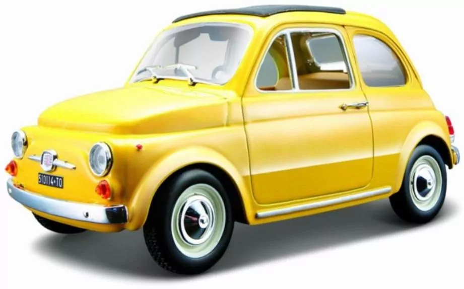 Fiat 500 F 1965. Yellow 1:24 - tantis.pl