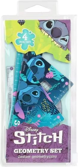 Zestaw szkolny geometryczny 4 elementy Stitch - tantis.pl