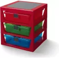 LEGO(R) szafka z szufladami czerwona - tantis.pl