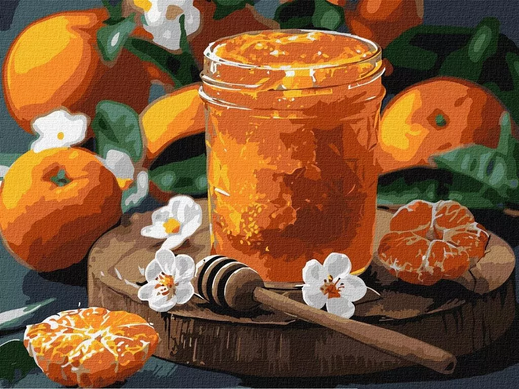 Malowanie po numerach - Miód mandarynkowy 30x40cm - tantis.pl