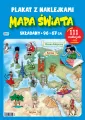 Mapa świata. Plakat z naklejkami - tantis.pl