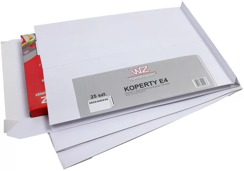 Wz Eurocopert. Koperta E4, biała 25 sztuk - tantis.pl