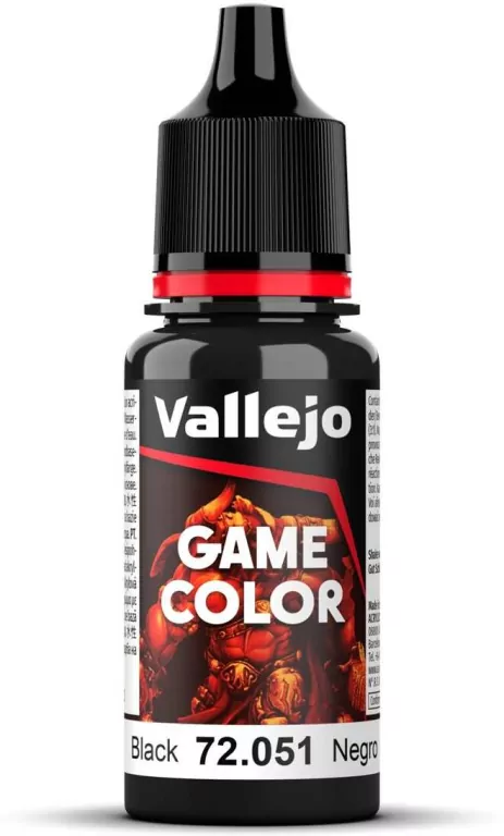 Vallejo: 72.051 - Game Color - Black (18 ml) - tantis.pl