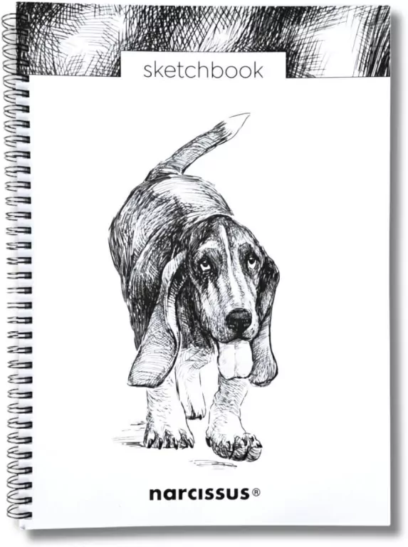 Szkicownik A4/50K na spirali z perforacją - Pies - tantis.pl