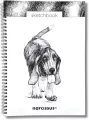 Szkicownik A4/50K na spirali z perforacją - Pies - tantis.pl