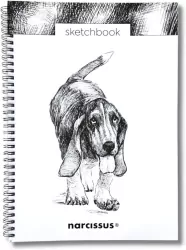Szkicownik A4/50K na spirali z perforacją - Pies