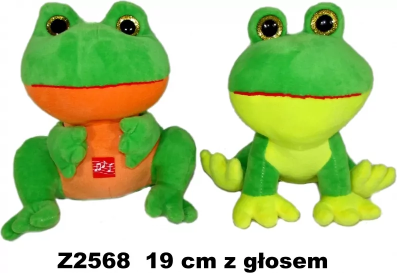 Maskotka Żaba z głosem 19cm 164032 mix cena za 1 szt - tantis.pl